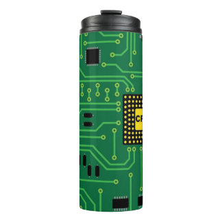 Computer Nerd Circuit Board CPU                  I Thermal Tumbler