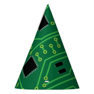 Computer Nerd Circuit Board CPU Party Hat