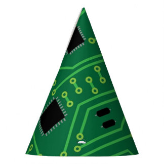 Computer Nerd Circuit Board CPU Party Hat