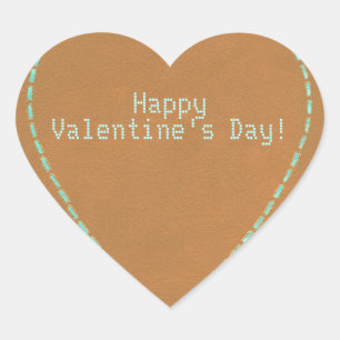 Computer Nerd Geek Happy Valentines Day Heart Heart Sticker