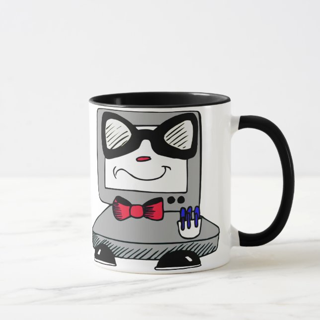 Computer Nerd Geek Mug (Right)