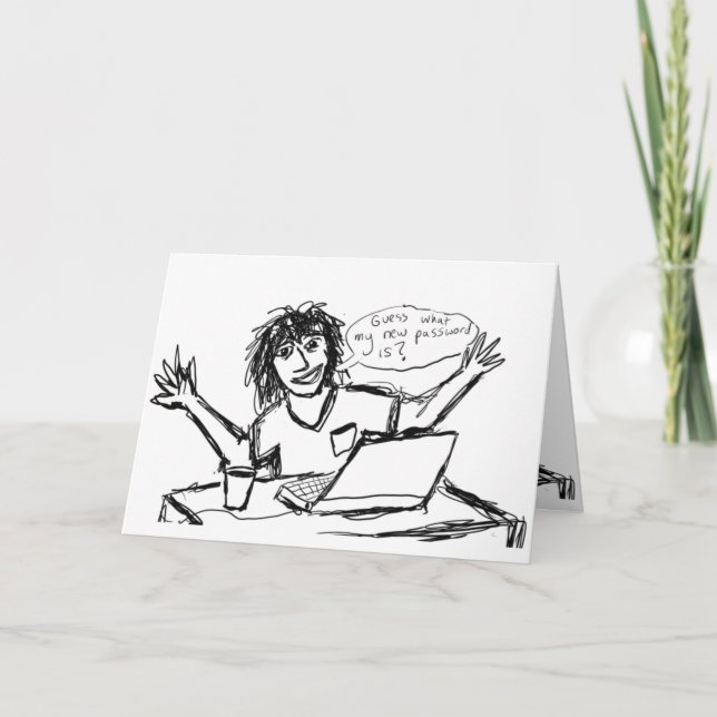 Computer Nerd Humourous Card (Front)