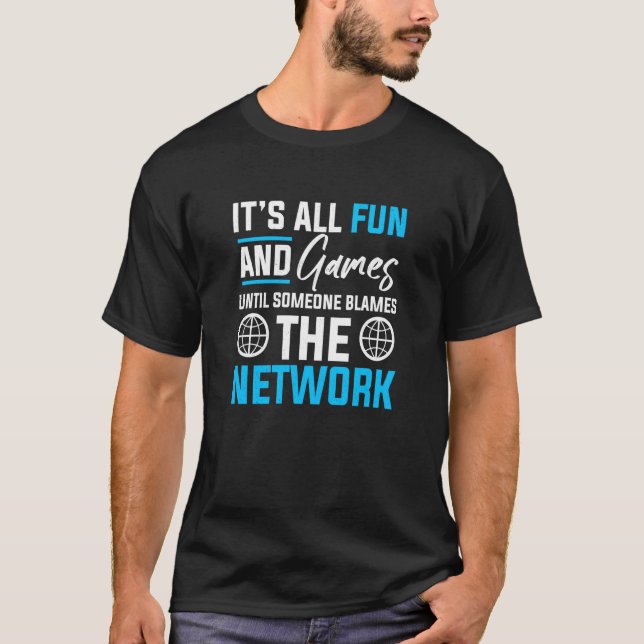 Computer Network Engineering Network Engineer  4 T-Shirt (Front)