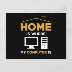 Computer Pc Nerd Sayings Funny Gift Postcard