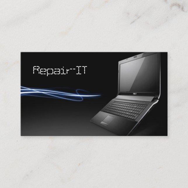 Computer, PC Repair Business Card (Front)