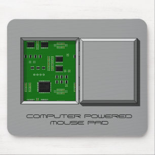 "COMPUTER POWERED MOUSE PAD" hatch & circuit board Mat