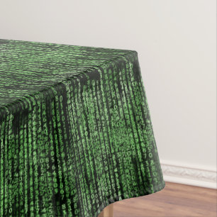 Computer Program Data Matrix Pattern Rectangle Tablecloth