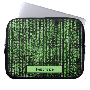 Computer Program Tech Data Flow Personalise Laptop Laptop Sleeve