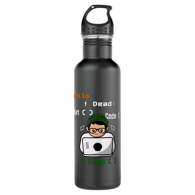 Computer Programmer and Developer 710 Ml Water Bottle (Front)