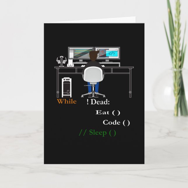 Computer Programmer and Developer Card (Front)