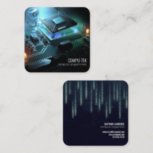computer programmer business card