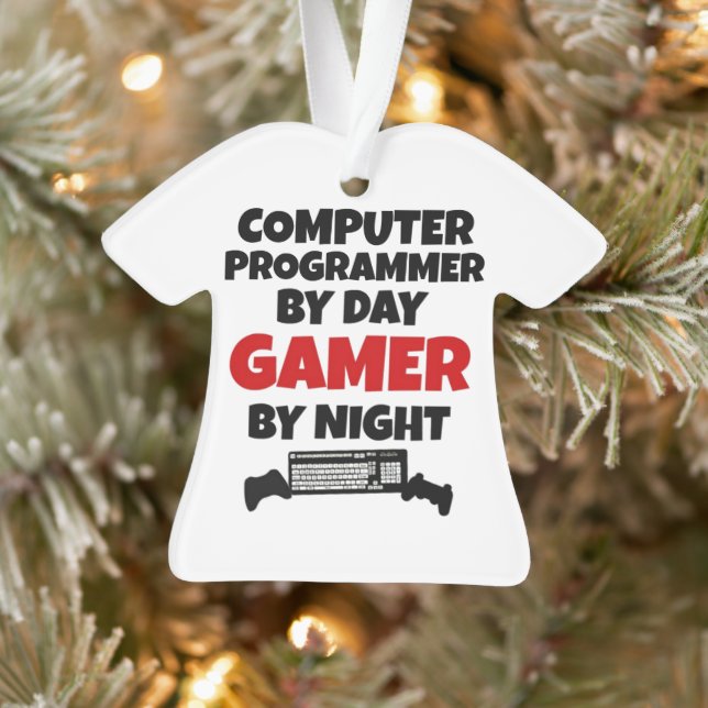Computer Programmer by Day Gamer by Night Ornament (Tree)