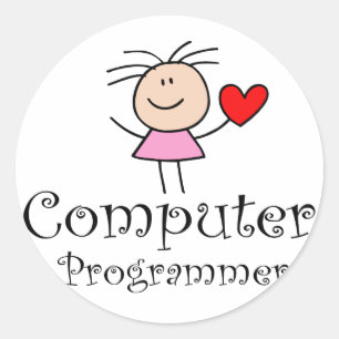 Computer Programmer Classic Round Sticker