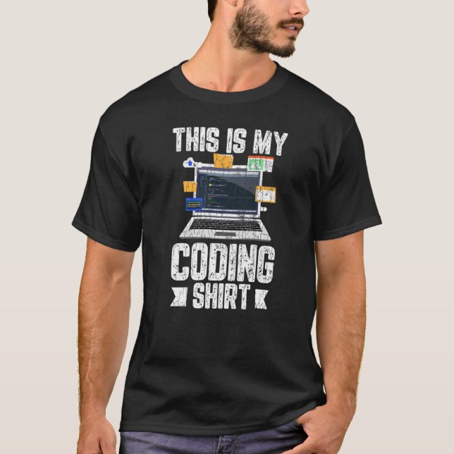 Computer Programmer Coding It Technician Graphic T-Shirt (Front)