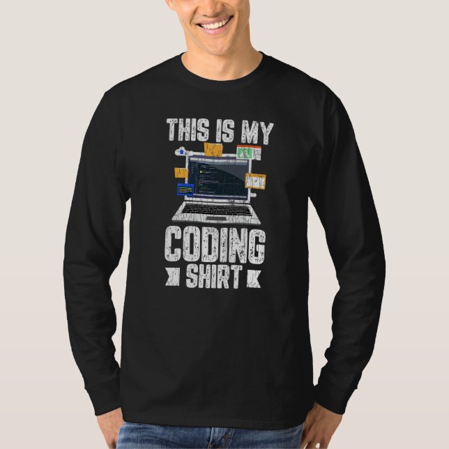 Computer Programmer Coding It Technician Graphic T-Shirt (Front)