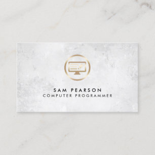 Computer Programmer ComputerCode Icon BusinessCard Business Card