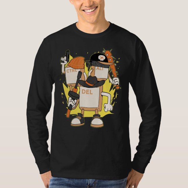 Computer Programmer Control Alt Delete Pc Cpu Prog T-Shirt (Front)