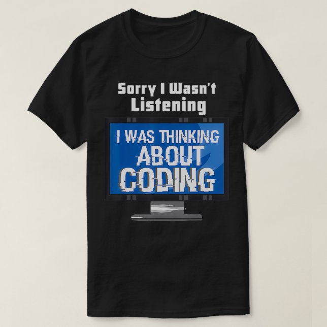 Computer programmer gifts Funny Programming coding T-Shirt (Design Front)