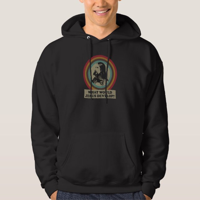Computer Programmer Humor Coder Software Developer Hoodie (Front)