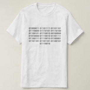 Computer Programmer in Binary Code T-Shirt