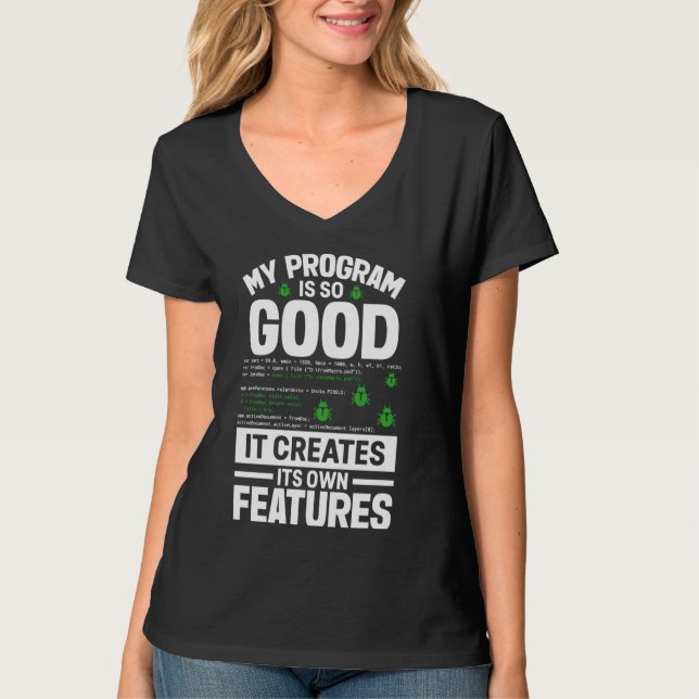 Computer Programmer Programming Coding T-Shirt (Front)