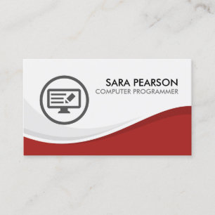 Computer Programmer Software Developer Business Card