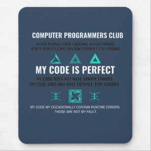 computer programmers club mouse mat
