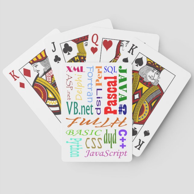 Computer Programmers Playing Cards (Back)