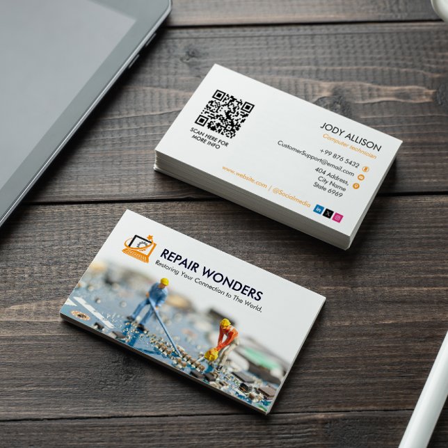 Computer Repair Business | Animation Simple White Card (Creator Uploaded)