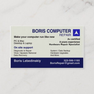 Computer Repair Business card