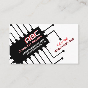 Computer Repair / Electrician Business Card