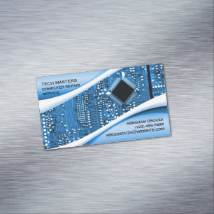 Computer Repair Magnetic Business Card