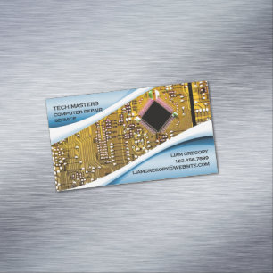 Computer Repair Magnetic Business Card