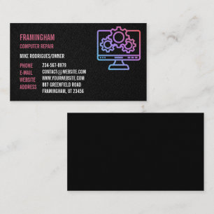 Computer Repair Professional Business Card