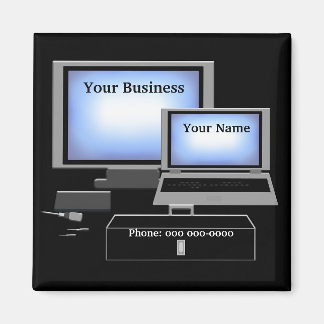 Computer Repair Service Magnet (Front)