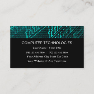 Computer Repair Services Business Card