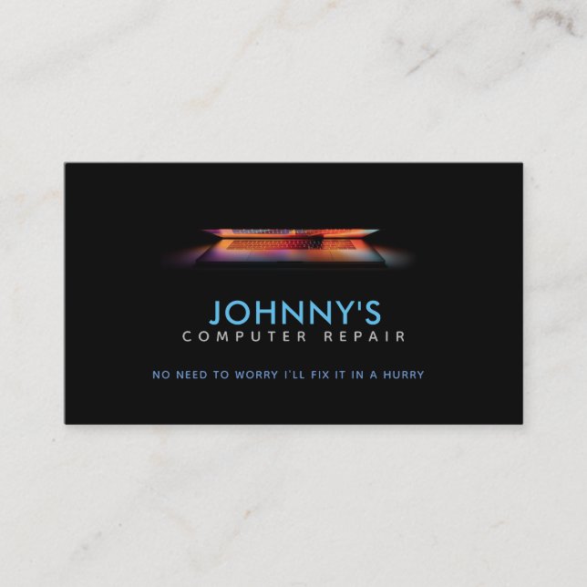 Computer Repair Slogans Business Cards (Front)