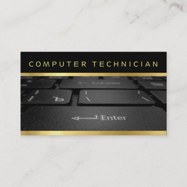 Computer Repair, Tech, Laptop Business Cards (Front)