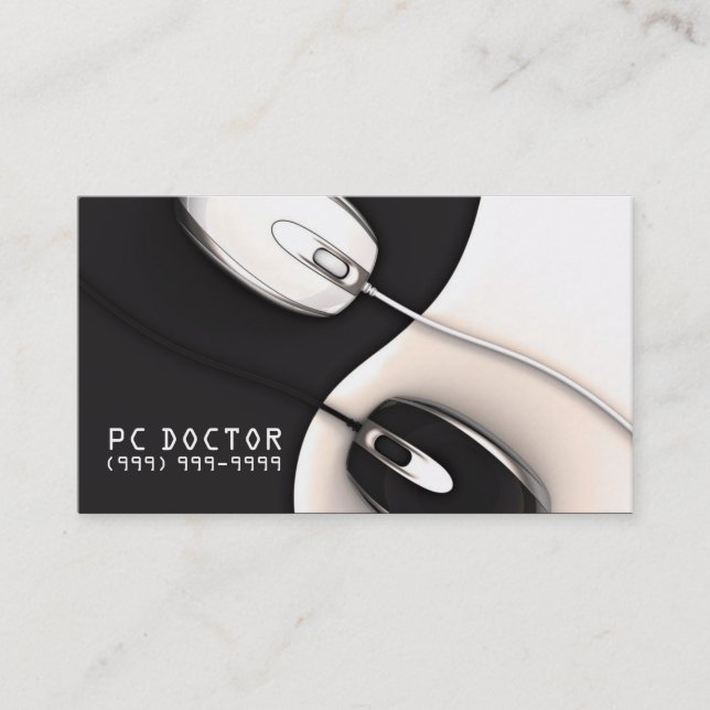 Computer Repair, Tech, Laptop Business Cards (Front)