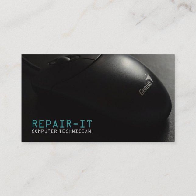 Computer Repair, Tech, Laptop Business Cards (Front)