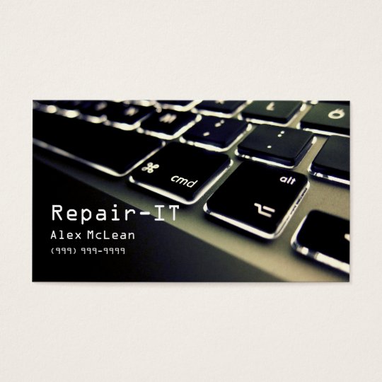 Computer Repair,Technician, Laptop, Business Card