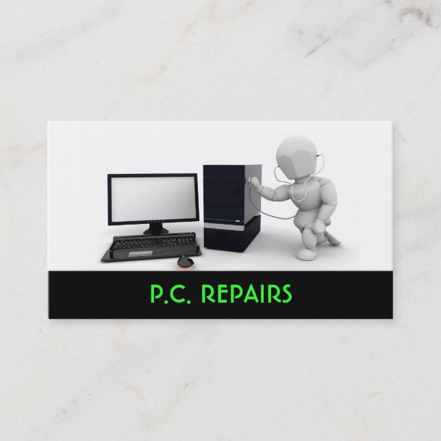 Computer Repairs Business Card (Front)