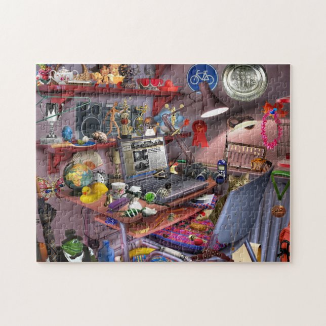 Computer Room Hidden Object Jigsaw Puzzle (Horizontal)