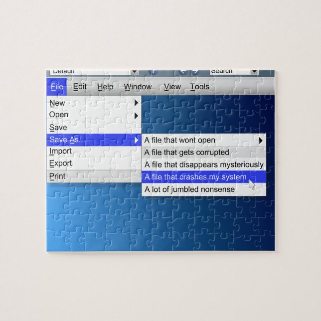 Computer sarcasm. jigsaw puzzle (Horizontal)