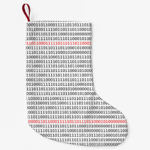 Computer Science Binary (Black and Red) Stocking
