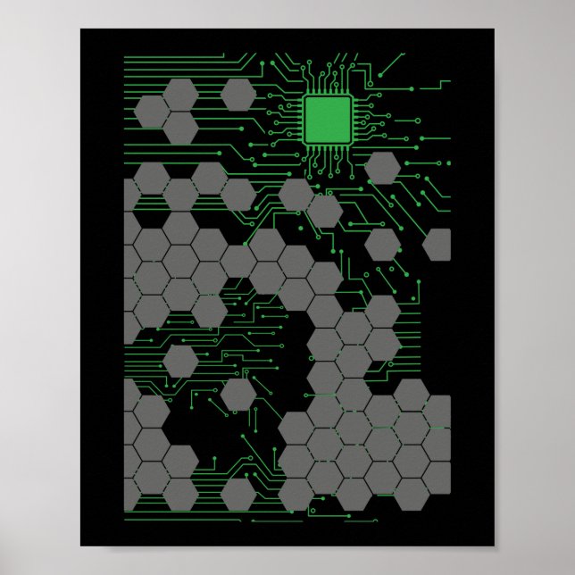 Computer Science Circuit Board Poster (Front)