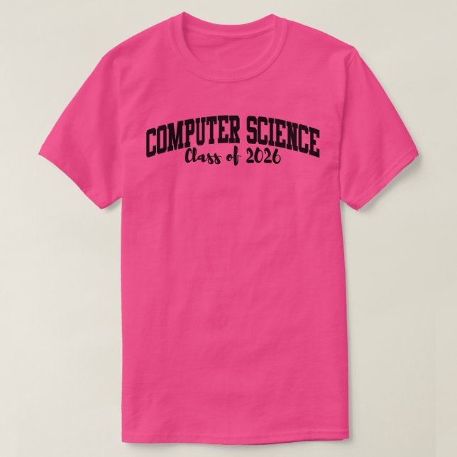 Computer Science Class of 2026 Major T-Shirt (Design Front)