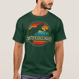 Computer Science Engineer Dinosaur T-Shirt