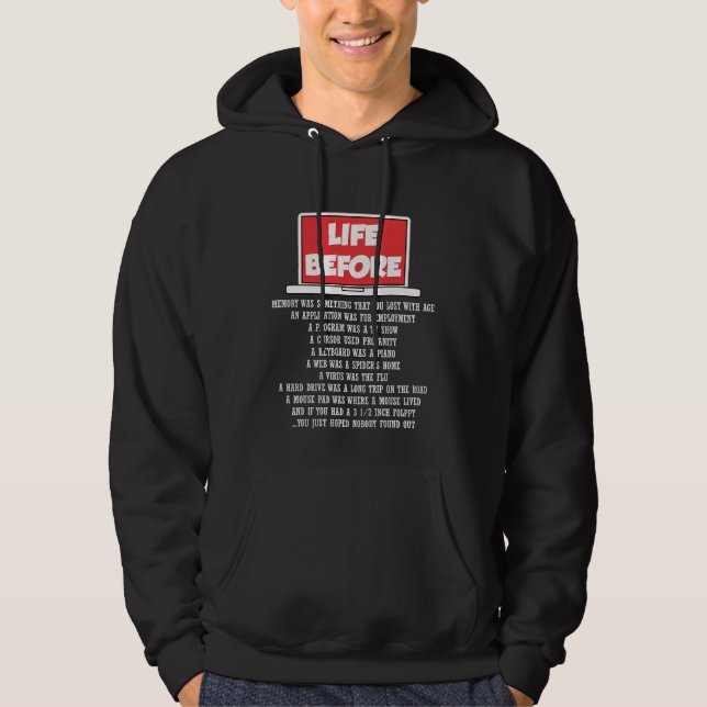 Computer Science Geek Programmer Software Coder Hoodie (Front)