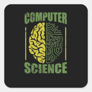 Computer Science Informatiker Software Square Sticker